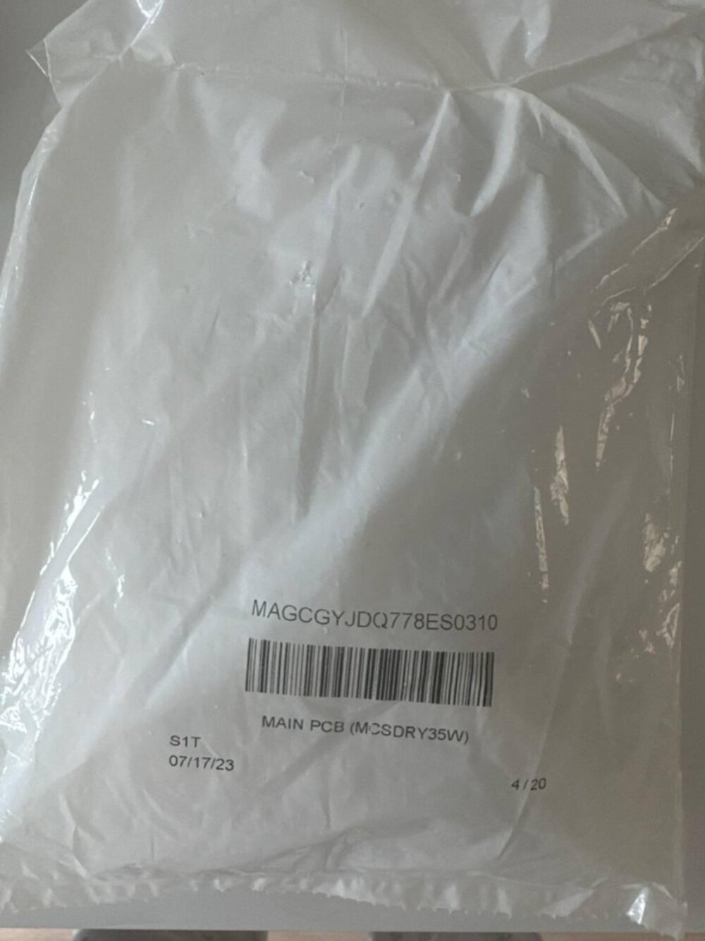 Magic Chef GYJDQ778ES0310 Control Board MCSDRY35W MAGCGYJDQ778ES0310 BRAND NEW